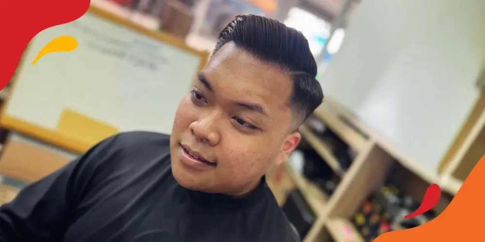 Gaya Rambut  Quiff Low Fade